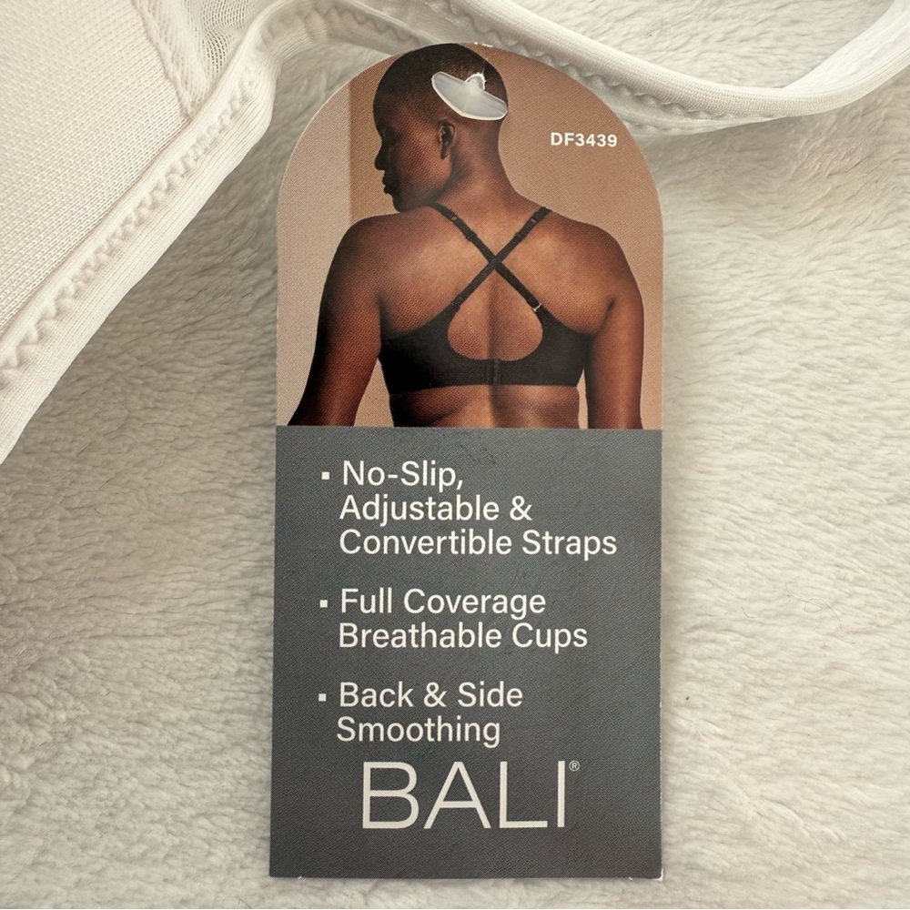 NWT Bali Minimizer Bra One Smooth U® Ultra Light Convertible Full-Coverage 34D - Picture 7 of 12